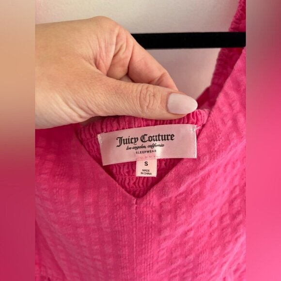 Juicy Couture Pink Cotton Tiered Midi Summer Dress with Pockets - Picture 9 of 14